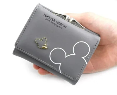 Cute Cartoon Letter Printed Coin Wallet Purse 